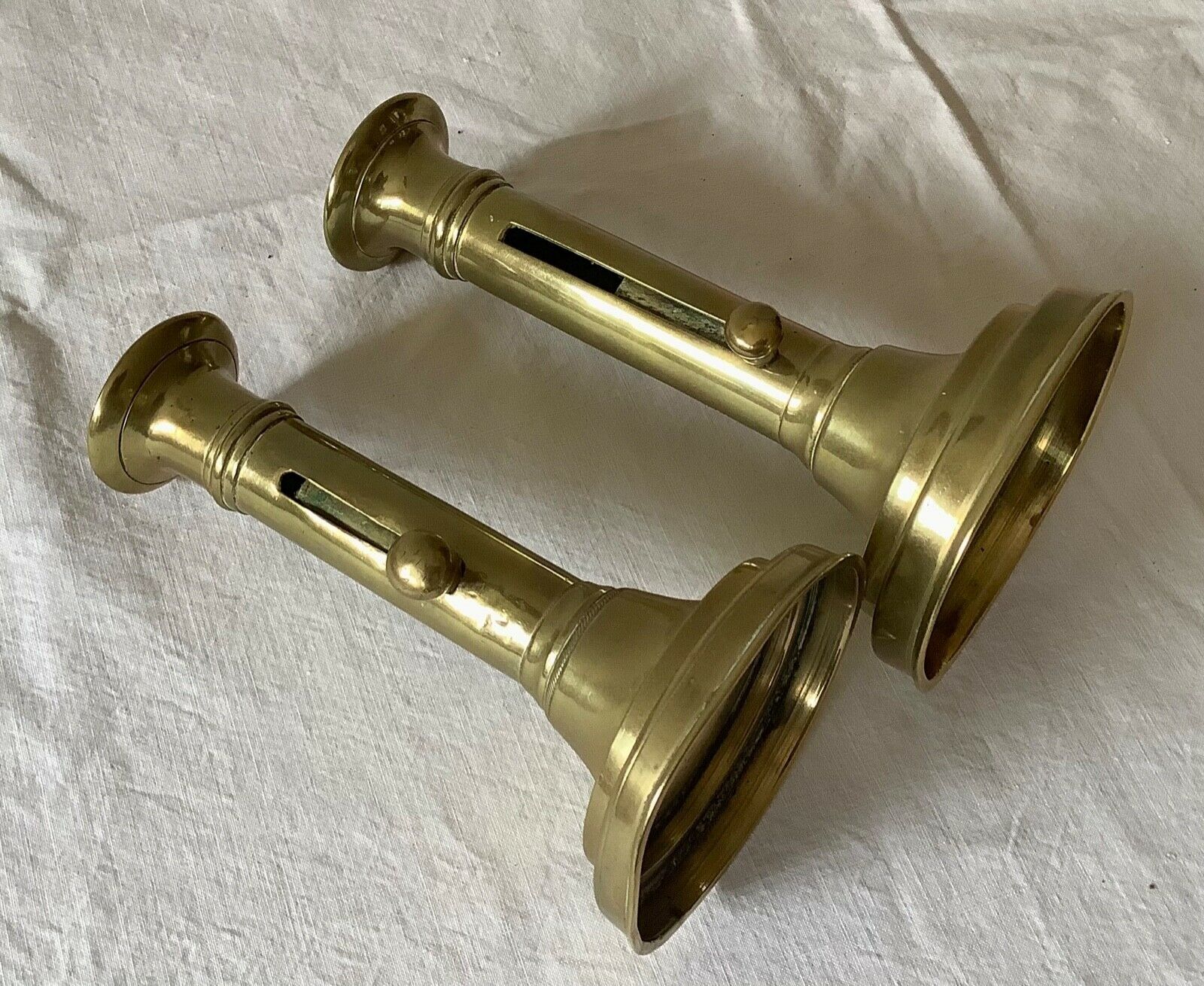 Lot of 4 old candlesticks