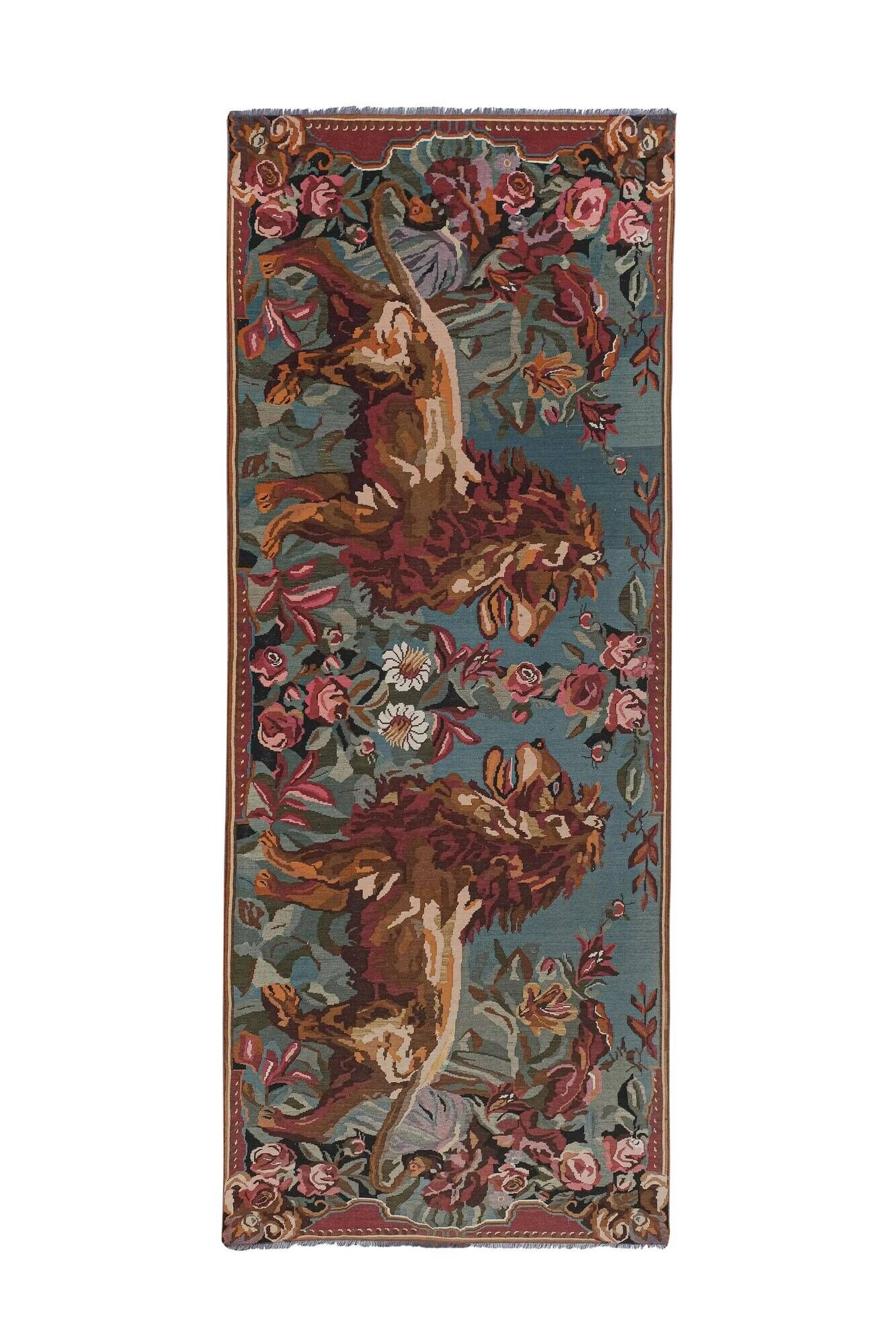 Tapis Kilim turc vintage tissé main