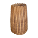 Scalloped rattan vase