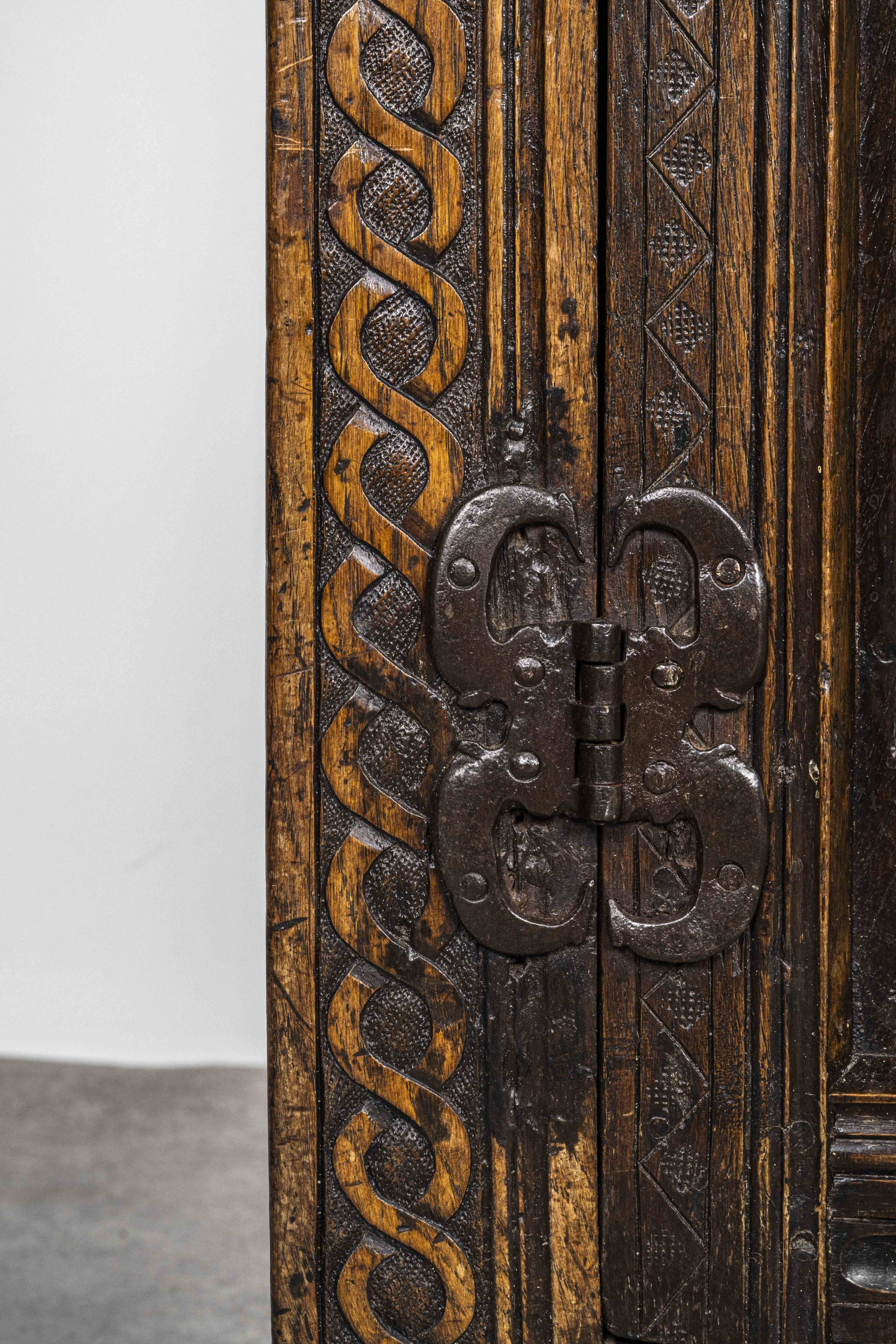 Charles II Oak Plaque, 1684, Set of 3