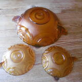 Small bowl years 70 and its two ramekins