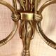 "50s hunting horn wall light, clip-on lampshades"