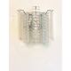 Set of Two Contemporary Opalino Strips “Listelli” Murano Glass Wall Sconces