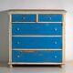Antique painted pine commode – Central Europe, circa 1890