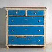 Commode ancienne peinte en pin – Europe centrale, vers 1890