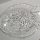 Large fish dish 40x33 transparent