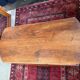 Oval drop-leaf coffee table