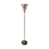 30s art deco floor lamp in chrome metal