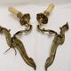 Wall light pair solid bronze Registered Model candle holder