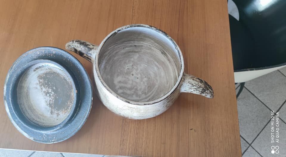 Ceramic soup tureen from Vallauris, circa 1960