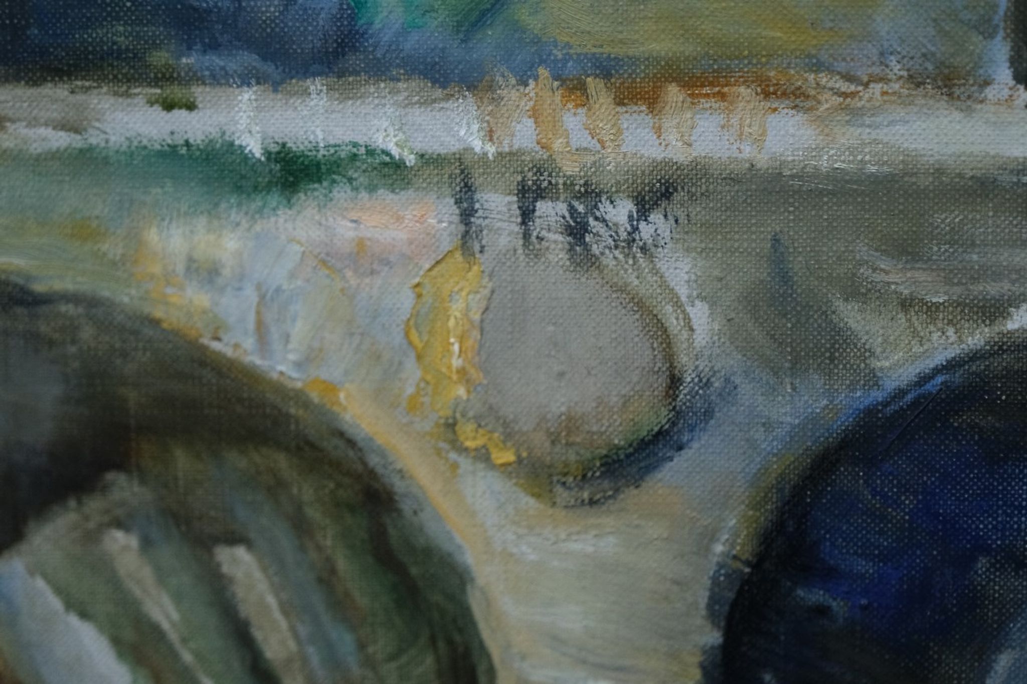 Jules Schyl (1893-1977), Swedish Modern Painting, 1960s, Oil on Canvas, Framed