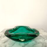 Murano bulicante green bowl