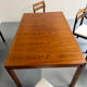 Extendable dining table Italian design 60 geometric rosewood