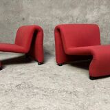 Paire de chauffeuse style Fermigier