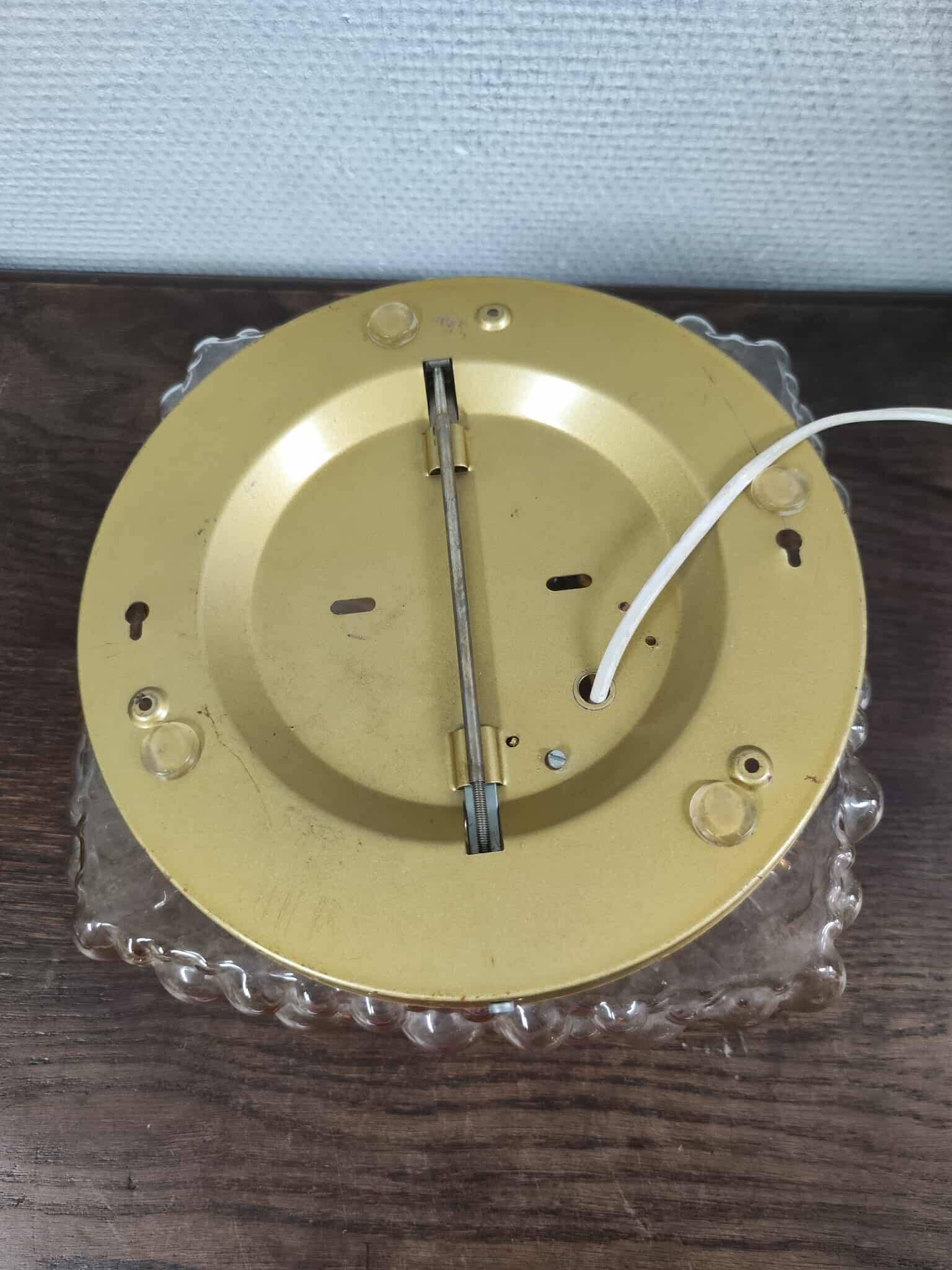 Amber bubble glass lamp, wall lamp or table lamp