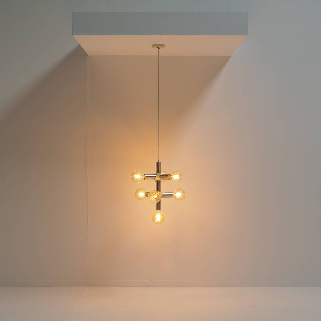 Vintage ‘Lichtstruktur’ Pendant by Trix and Robert Haussmann