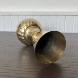 Indian brass swirl vase