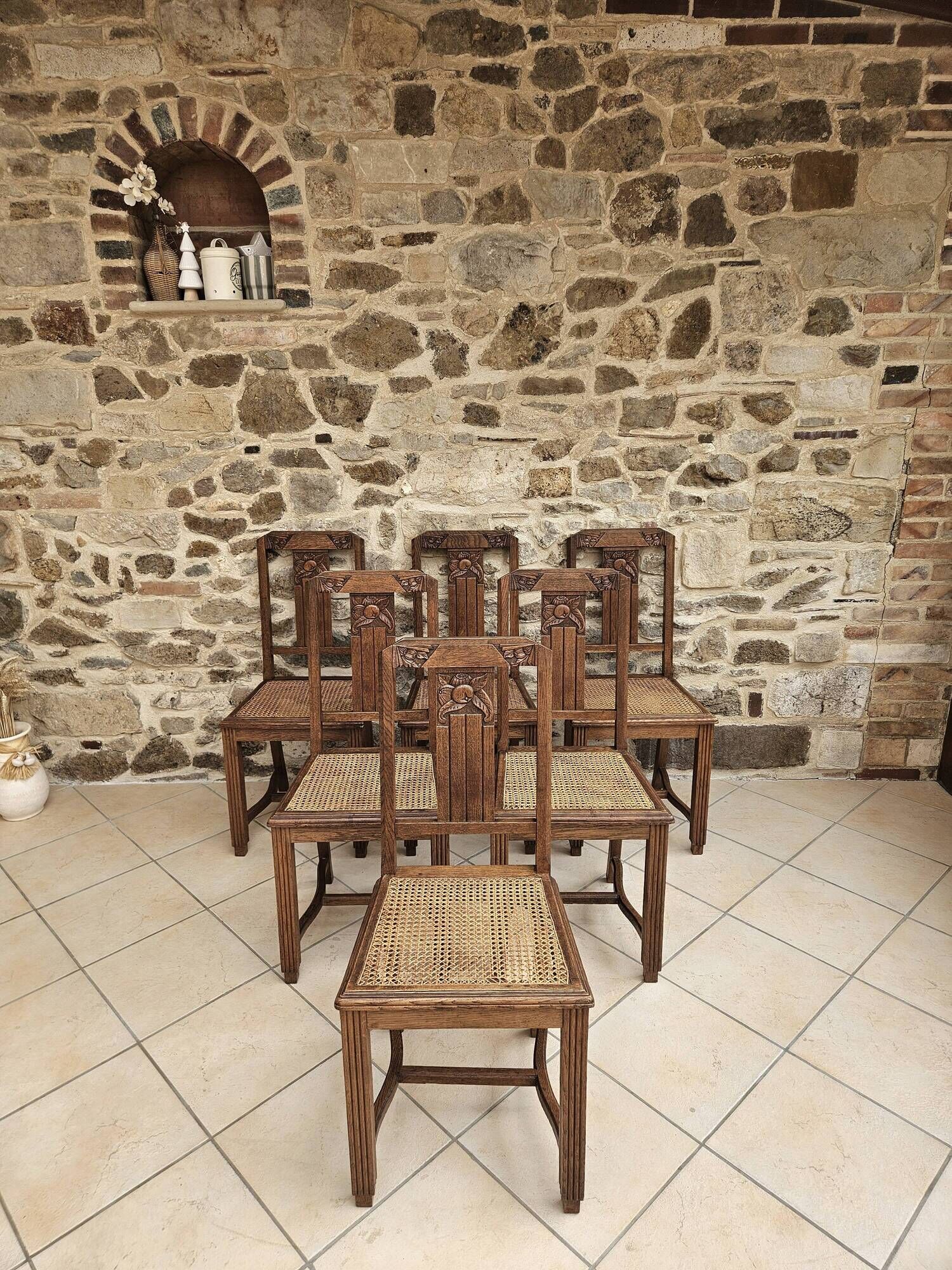 6 chaises art déco