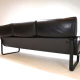 Drabert Lobbytop three-seater leather sofa by Otto Zapf, 1979
