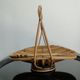 Vintage rattan basket fruit basket France 1960s