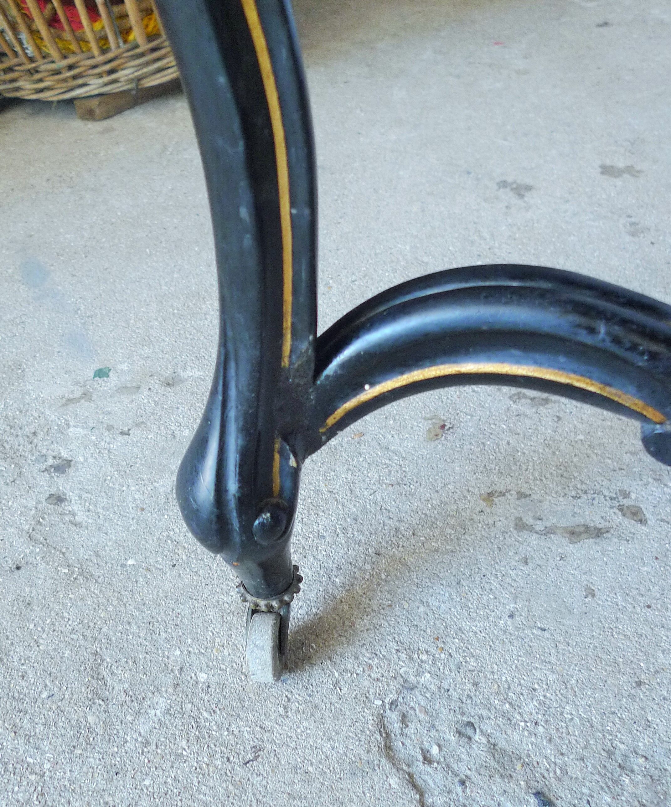 Blackened pear middle table