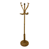 Vintage rattan coat rack
