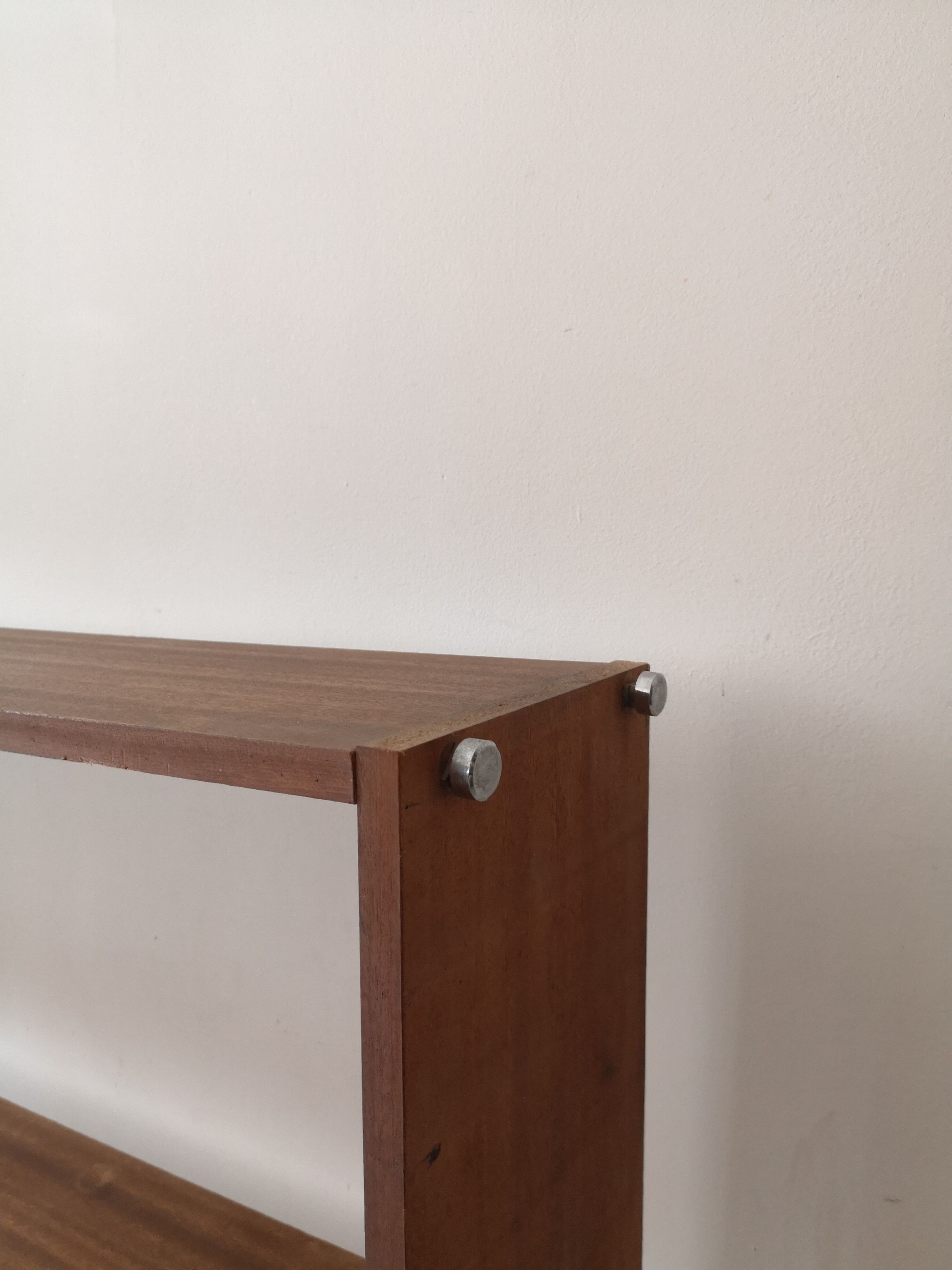 Wall mounted floor wired wood and metal string 1960