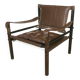 Model Sirocco leather safari chair by Arne Norell, 1960s