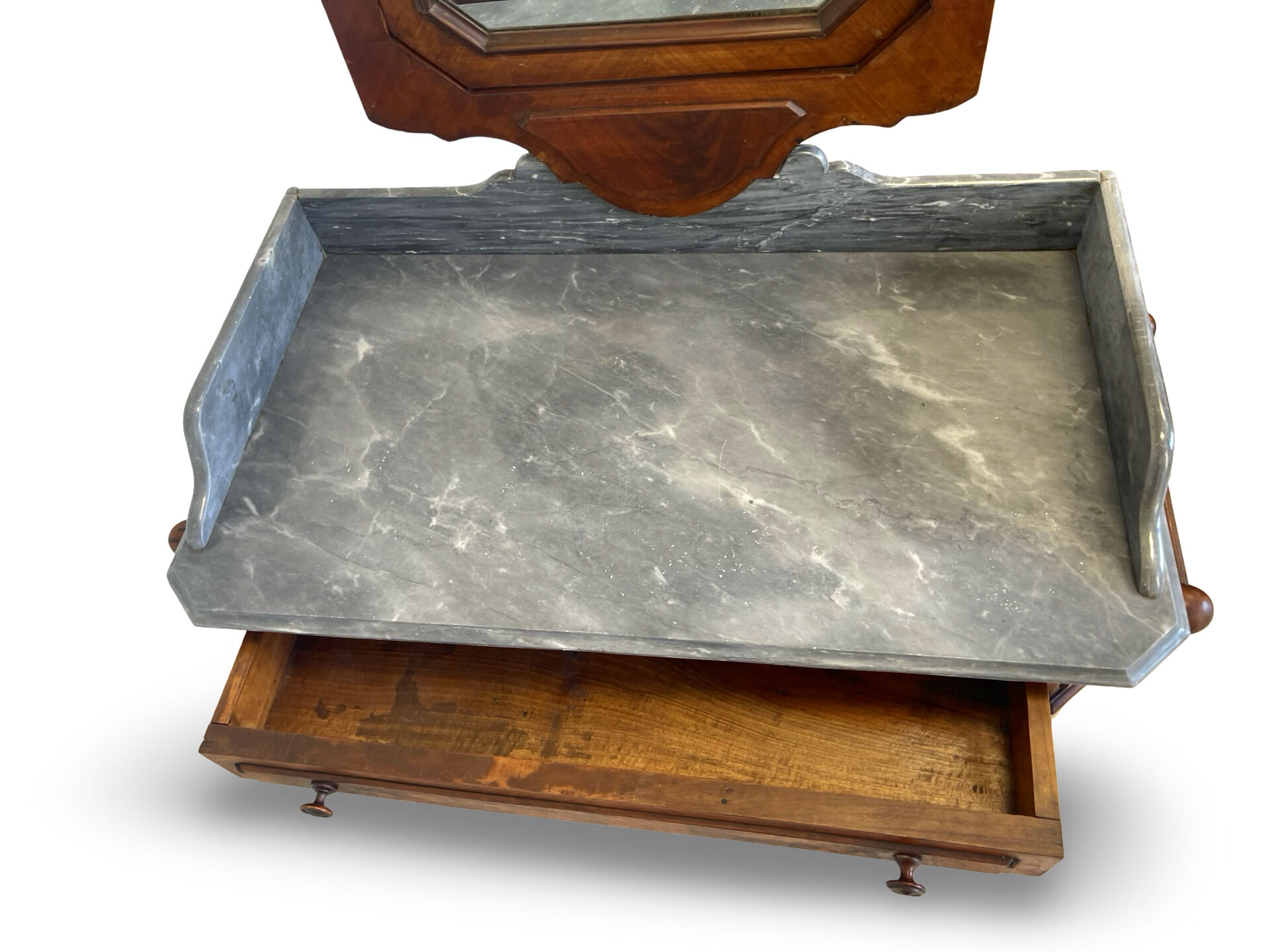 The antique walnut vanity , 19th century