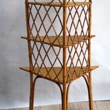 Corner Wicker shelf