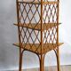 Etagère d'angle en rotin