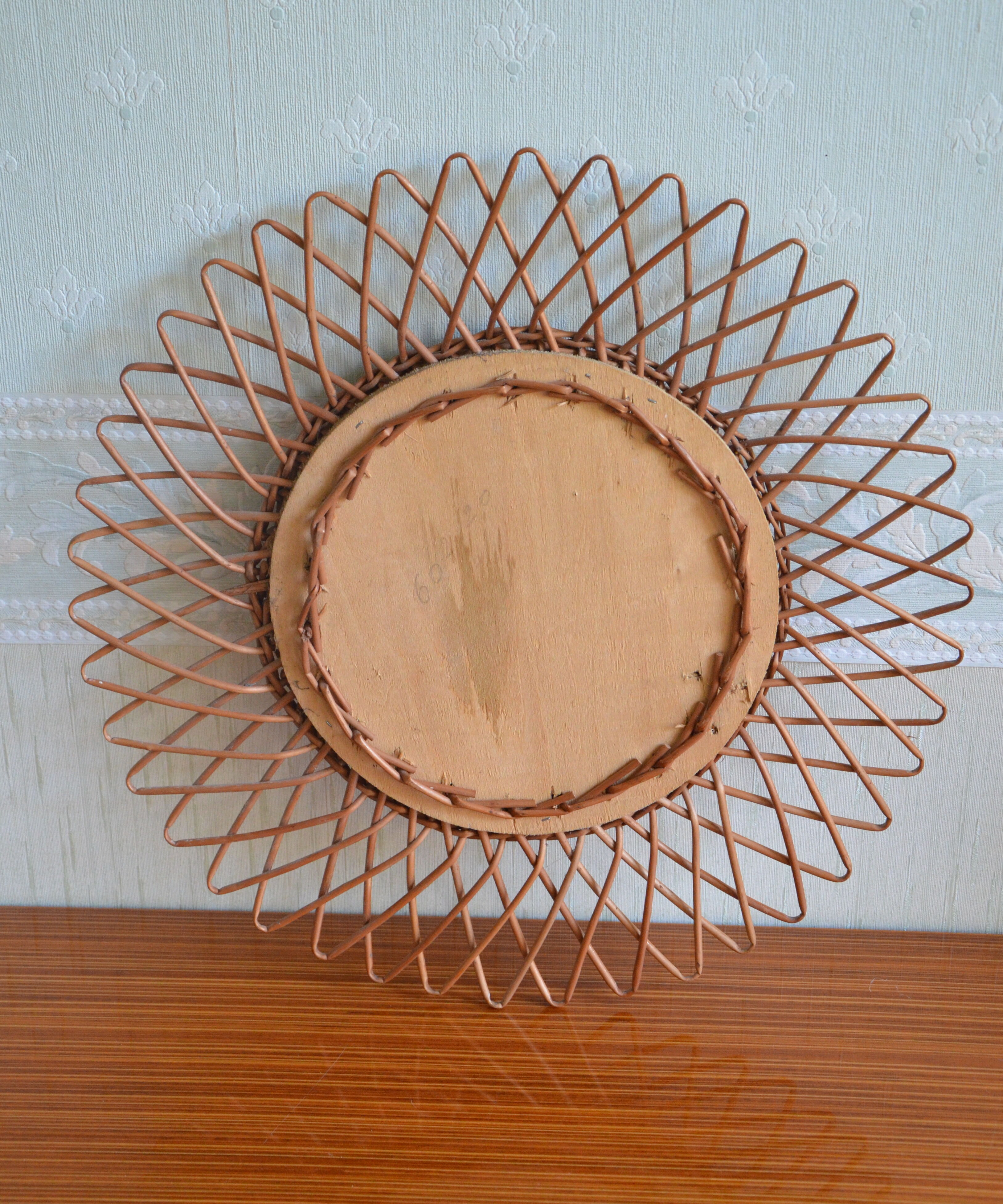 Rattan Sun mirror 42cm
