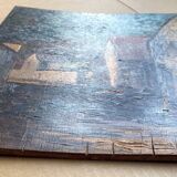 HSP painting "Savigny" (Côte d'Or) by Gaetan Montagney