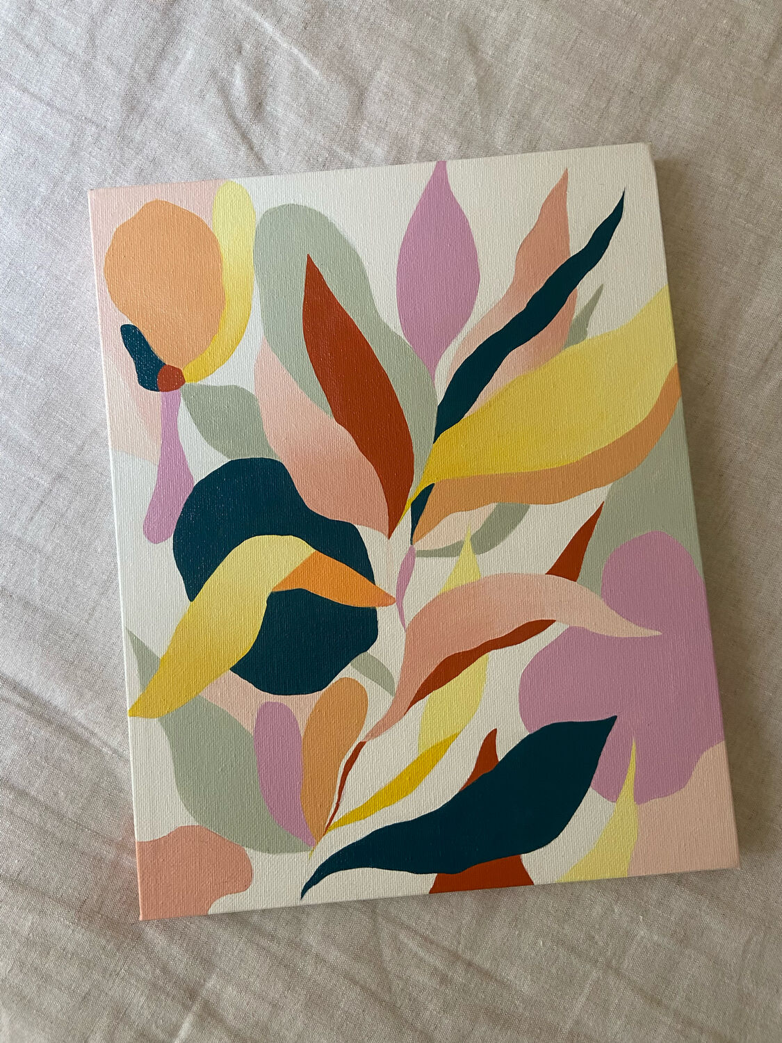 Mini format acrylic painting