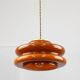 Mid-century italian brass and glass pendant lamp