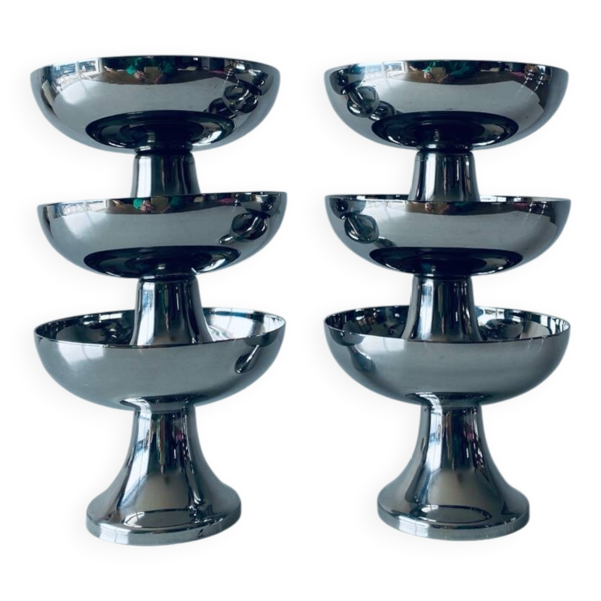 Stainless steel ice cream cups