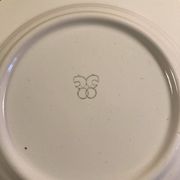 13 plates Longchamp pottery cobalt blue cherries