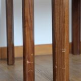 4 modernist cream chairs