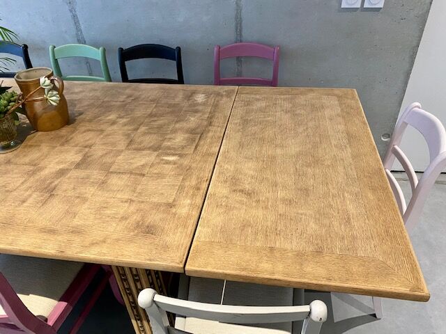 Firm table sanded extensions 260 cm