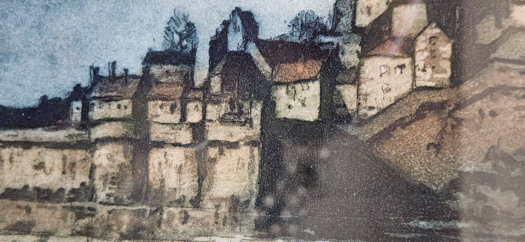 Le Querrec Lithograph Moonlight Effect on Mont Saint Michel 15/350