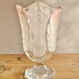 Pink swan crystal cut walther glas