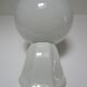 Vintage opaline porcelain wall lamp art deco style