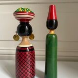 Vintage Moroccan doll duo