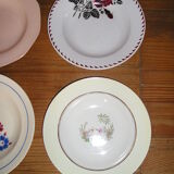 Set of 12 different hollow plates