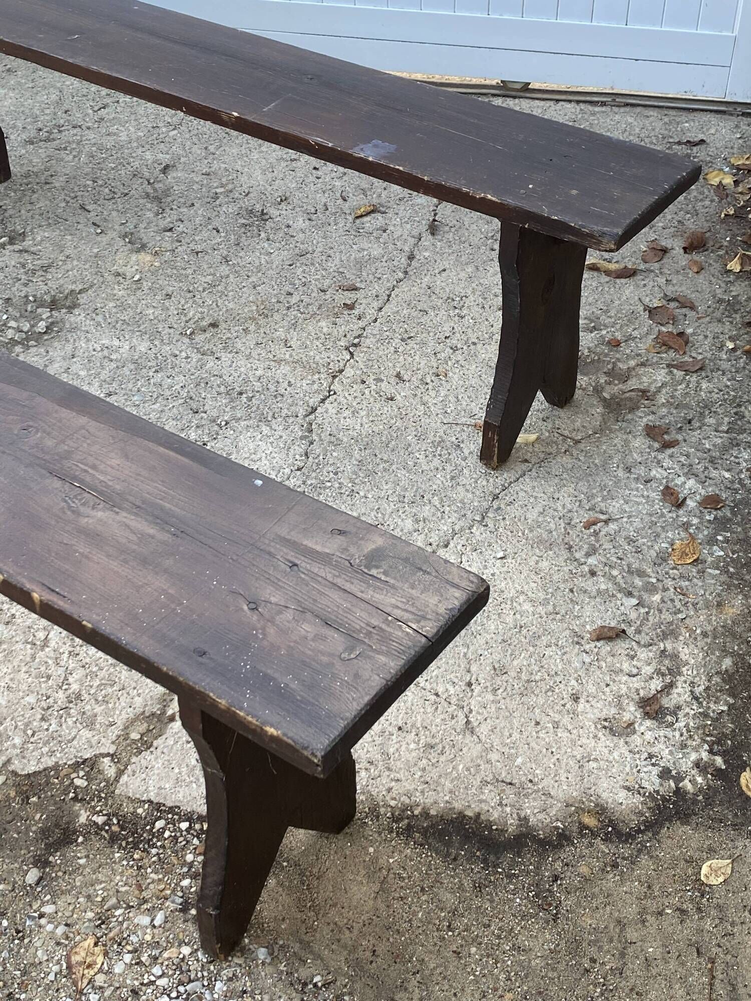 300cm solid wood farm bench for rustic farmhouse table 1950