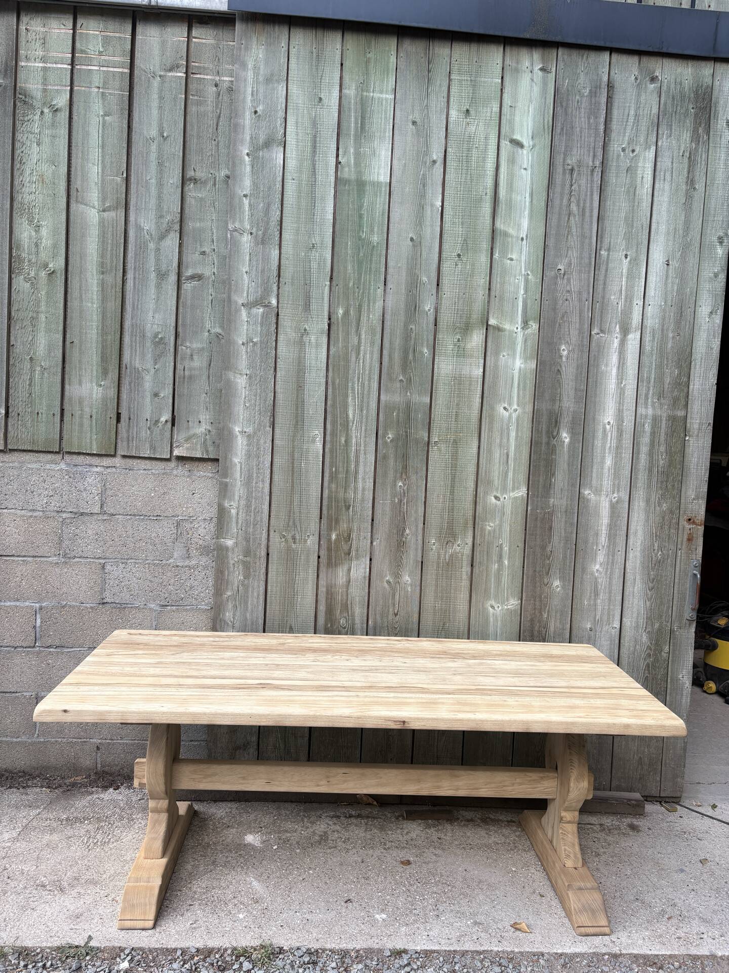 Large old monastery table - sandblasted
