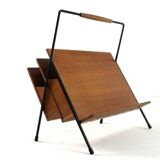 Magazine rack wood + metal