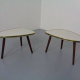 Mid-Century German Tripod Flower Side Tables, 1960s, Set of 2
