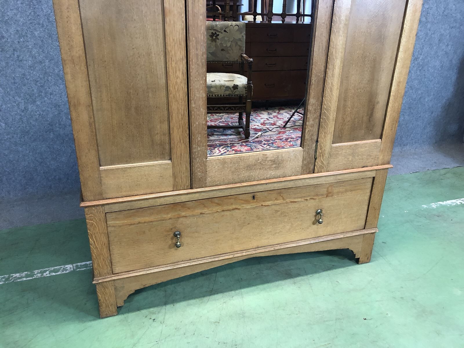 Blond oak closet - early 20th