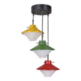 Suspension cascade en verre design Stilnovo, années 1960